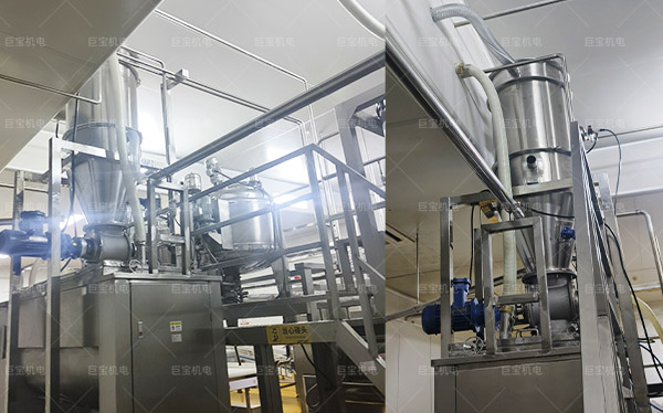 某食品行業客戶粉料真空上料設備