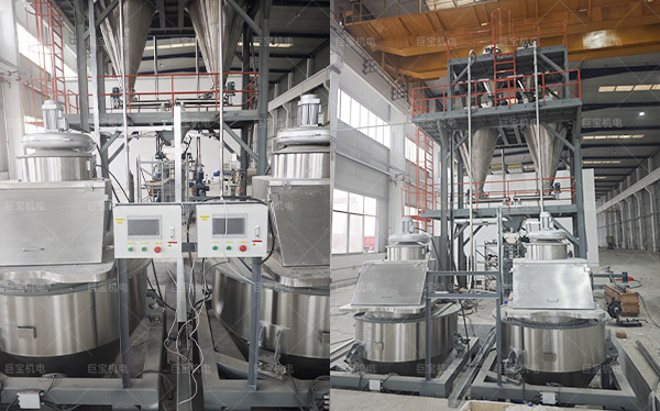 某客戶現場投料定量輸送系統